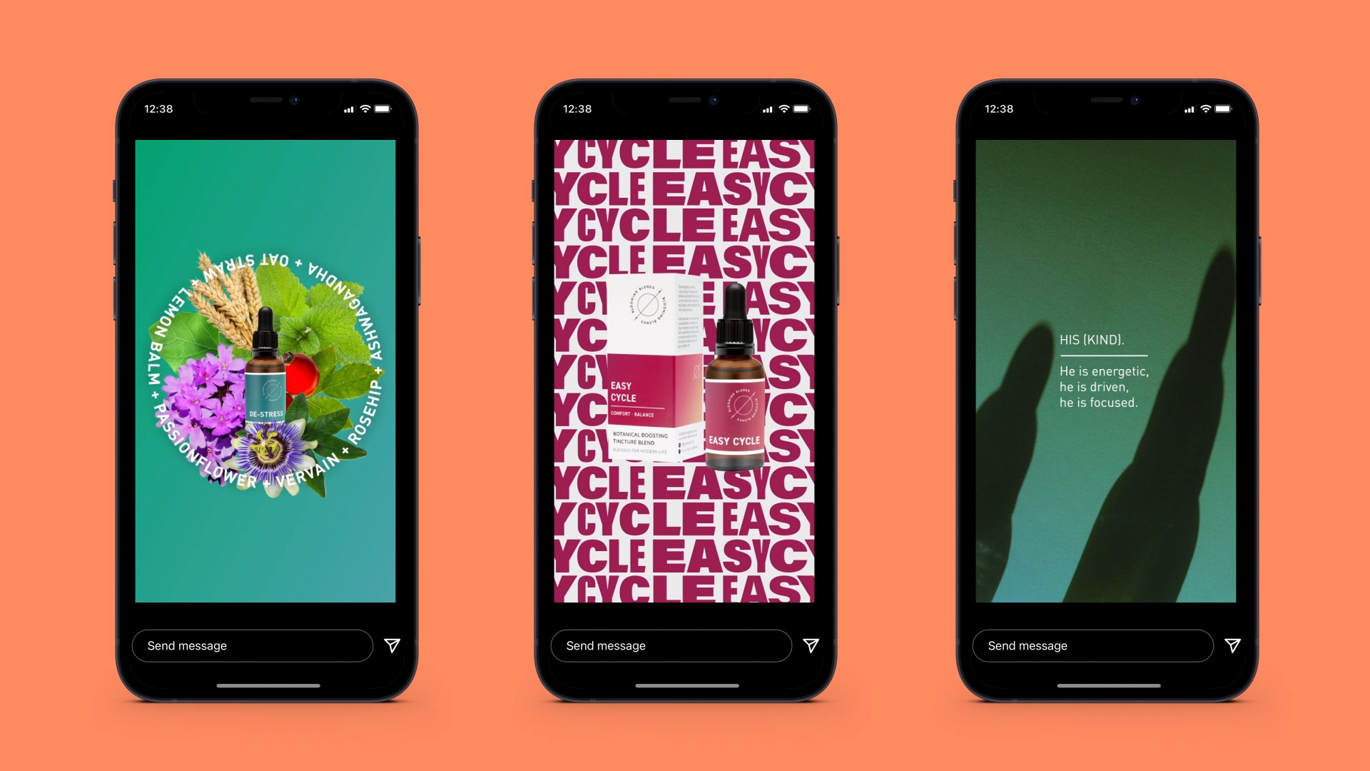 blooming blends, botanical, tinctures, tonics, sensory, mists, design, motion graphics, social marketing