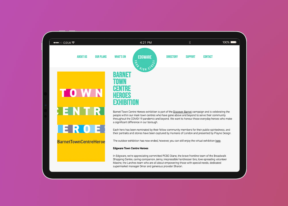 edgware, ballymore, barnet council, metro bank, regeneration, design, website design, build, digital