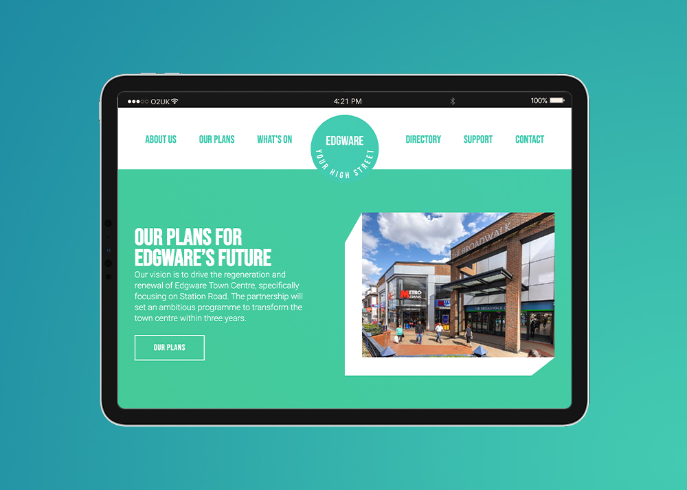 edgware, ballymore, barnet council, metro bank, regeneration, design, website design, build, digital