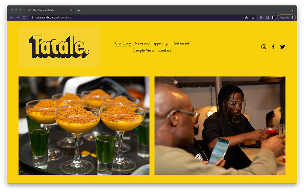 tatale, african, food, culture, branding, logo design, identity, supper club, london, ghana